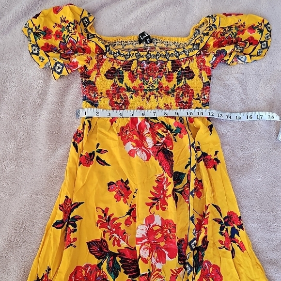 Lulu's Yellow and Red Floral Maxi Dress - Picture 10 of 13